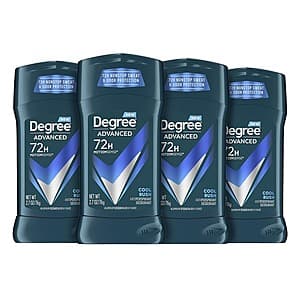Prime Members: 4-Pk 2.7-Oz Degree Men Advanced Protection Antiperspirant Deodorant $8.85 w/ Subscribe & Save