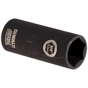 DeWALT 3/4" IMPACT READY Deep Socket for 3/8" Drive (DW2290) $7