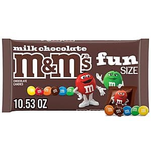 10.53-Oz. M&M'S Milk Chocolate Fun Size Candy Bag $2.30