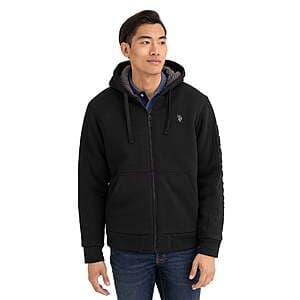 U.S. Polo Assn. Men's Fleece Lined Full-Zip Hoodie (Select Sizes & Colors) from $12.20