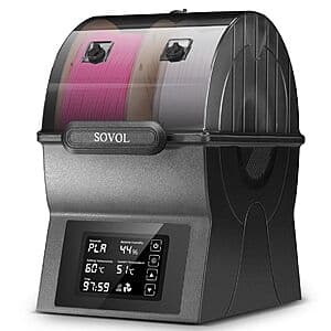 Sovol SH02 2-Spool Heated 3D Printer Filament Dryer Box $38.20 & More + Free S&H