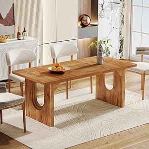71"x31.5" Tribesigns Modern Dining Table w/ Pedestal Base $121.70 & More + Free S&H