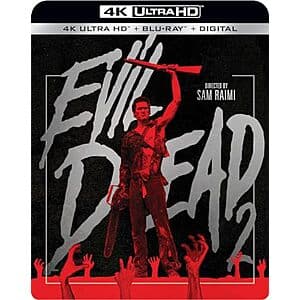 Evil Dead 2 4K UHD Blu-ray case and disc.
