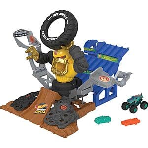 Hot Wheels Monster Truck Arena Smashers Mega-Wrex Vs. Crushzilla Takedown Playset $10 + Free Store Pickup