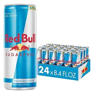 24-Pack 8.4-oz Red Bull Sugar Free Energy Drink Cans (Original) $19.55 w/ Subscribe & Save