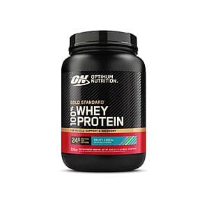 1.55-Lb Optimum Nutrition Gold Standard 100% Whey Protein Powder (Fruity Cereal) $17 + Free Pickup