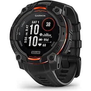 Instinct 3 Rugged Outdoor GPS Smartwatch (various) from $300 & More + Free Shipping