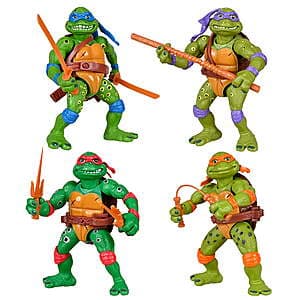 4-Piece Teenage Mutant Ninja Turtles Classic Movie Star Figures Bundle $15
