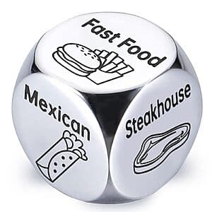 Stainless Steel Food Decision Dice $2
