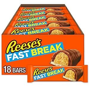18-Count 1.8oz Reese's Fast Break Peanut Butter Nougat Candy Bars $8.90 w/ Subscribe & Save & More