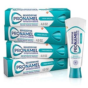 4-Pk 4-Oz Sensodyne Pronamel Fresh Breath Enamel Toothpaste (Fresh Wave) $5.95 w/ S&S & More