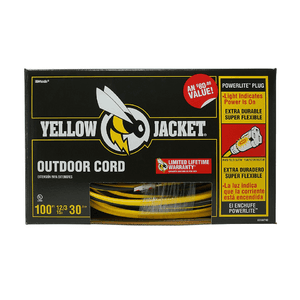 100' Woods Yellow Jacket 12/3 SJTW Outdoor Extension Cord w/ Lighted Ends $40.50 + Free S/H