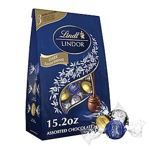 15.2-Oz Lindt LINDOR Assorted Dark Chocolate Candy Truffles (Dark, 60% & 70%) $10.40 w/ Subscribe & Save