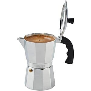 6-Cup Imusa USA Aluminum Stovetop Espresso and Coffee Maker (Silver) $8.60