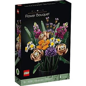 756-Piece LEGO Flower Bouquet Building Kit $38.40 + Free S&H