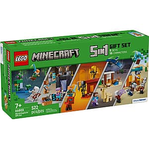 522-Piece LEGO Minecraft: 5-in-1 World Explorer Gift Set + $9 Walmart Cash $45 + Free Shipping