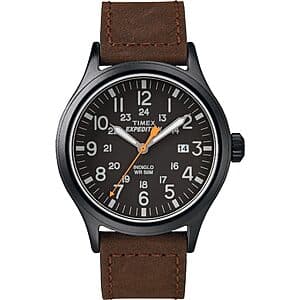 40mm Timex Men's Expedition Scout Watch (Brown/Black/Black) $25.40