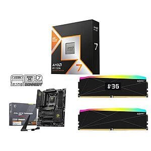 Ryzen 7 9850X3D, MSI MAG X870 TOMAHAWK, 32GB V-COLOR DDR5 5600, 850W ASRock $830 + Free S&H