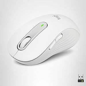 Logitech Wireless Mouse Signature M650 L Full Size (Off White) $30