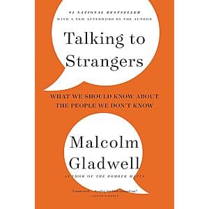 Cover of Talking to Strangers by Malcolm Gladwell, a bestselling non-fiction eBook exploring human psychology and interpersonal communication.