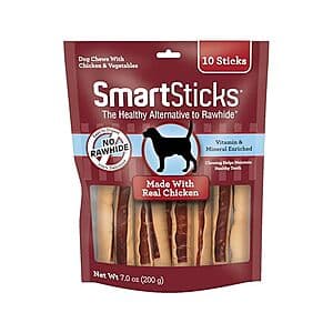 10-Count SmartBones SmartSticks Dog Treats (Chicken) $3.75 w/ Autoship + Free S&H