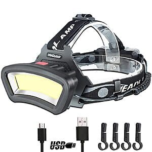 2000Lm DARKBEAM COB Floodlight Headlamp $13
