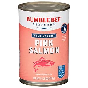 14.75-Oz Bumble Bee Premium Wild Pink Salmon $2.10 w/ Subscribe & Save