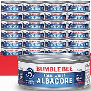 24-Pack 5-Oz Bumble Bee Solid White Albacore Tuna in Water $13.65 w/ Subscribe & Save