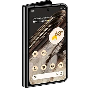 Excellent Refurbished: 256GB Google Pixel Fold 5G Unlocked Smartphone (Obsidian) $330 + Free Shipping