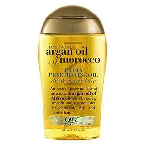 3.3-Oz OGX Extra Strength Argan Oil Hair Treatment $4.60 w/ S&S