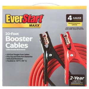 20' EverStart Maxx 4-Gauge Automotive Booster Jumper Cables $13.95 + Free Store Pickup