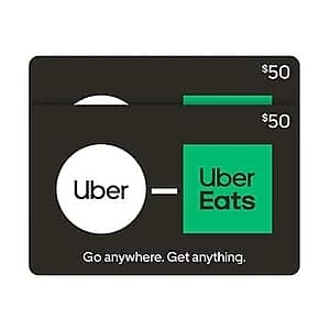 Costco Members: 2-Count $50 Uber / Uber Eats E-Gift Cards $80