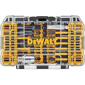 40-Piece DeWALT FlexTorq Impact Ready Steel Screwdriver Bit Set w/ Case $20