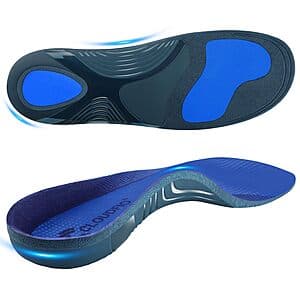 Cloudflo Orthotic Insoles w/ High Arch Support (Various Sizes/Colors) $9