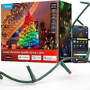 Govee Christmas Sparkle String Lights: 66' 250 LED $70, 99' 375 LED $85 + Free Shipping