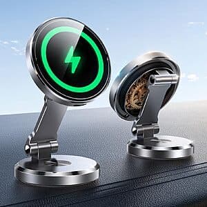 Joyroom Metal MagSafe 15W Wireless Car Mount Charger w/ 360° Rotatable Panel $9.60