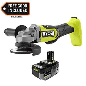 Ryobi ONE+ HP 18V Brushless Cordless 4-1/2" Angle Grinder w/ 4.0 Ah Battery $99 + Free S/H
