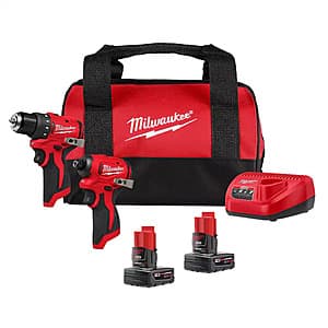 Milwaukee M12 Brushless Subcompact Drill & Impact Driver+ 2x 6Ah Battery Kit $169 + Free S&H