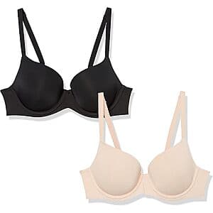Prime Members: 2-Pk Amazon Essentials Women's Microfiber Underwire Bra (various) from $6.30 w/ S&S + Free S&H
