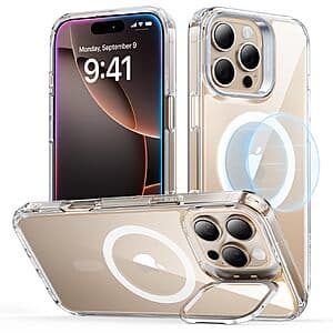 ESR MagSafe Compatible Built-in Stand Phone Case for iPhone 16/15 (Various) $6.45