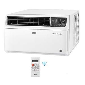 LG 8,000 BTU 115V Dual Inverter Wi-Fi Window Air Conditioner w/ Remote (White) $240 + Free S/H