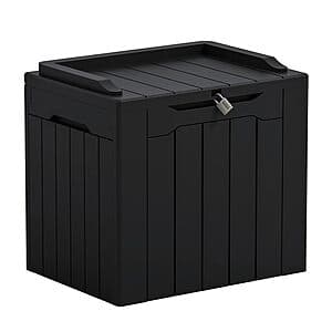 31-Gallon Greesum Outdoor Resin Storage Box (Dark Black) $22.50