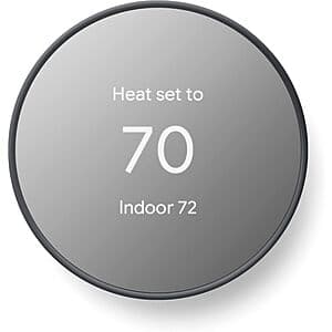 Google Nest Smart Programmable Wi-Fi Thermostat (Charcoal) $79 + Free S/H