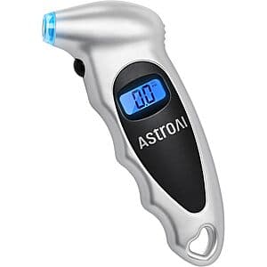 AstroAI 150PSI Digital Tire Pressure w/ Presta Valve Adaptor $3
