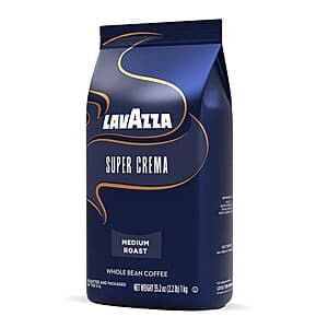 2.2lb Lavazza Super Crema Medium Espresso Roast Whole Bean Coffee $15.80 w/ Subscribe & Save