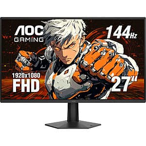 27" AOC 1920 x 1080 IPS FHD 144hz Gaming Monitor $80 + Free Shipping
