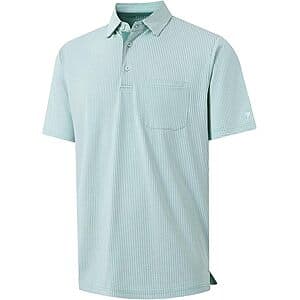 M MAELREG Men's Heather Lightweight Golf Polo Shirt (Various) $10