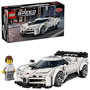 291-Piece LEGO Speed Champions Bugatti Centodieci Hyper Sports Car Building Set $21.55