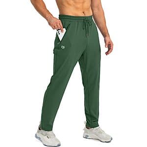 G Gradual Men's Joggers Sweatpants w/ 3 Zipper Pockets (Various Colors) from $12.80