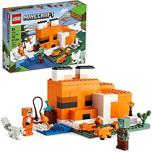 193-Piece LEGO Minecraft The Fox Lodge Building Toy (21178) $14